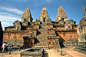 Pre Rup - central pyramid, with the tank at the base of the east stair.